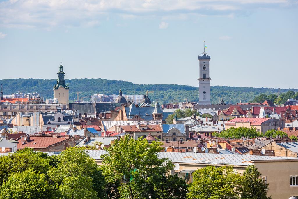 Apartment On Arkhipenka With Panorama View Lviv Kültér fotó